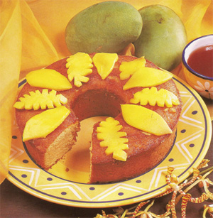 Sunny Manggo Sponge Cake